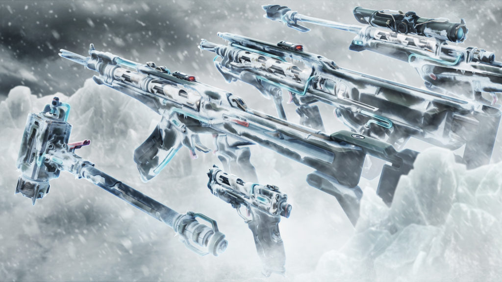 The Cryostasis skin bundle in VALORANT.