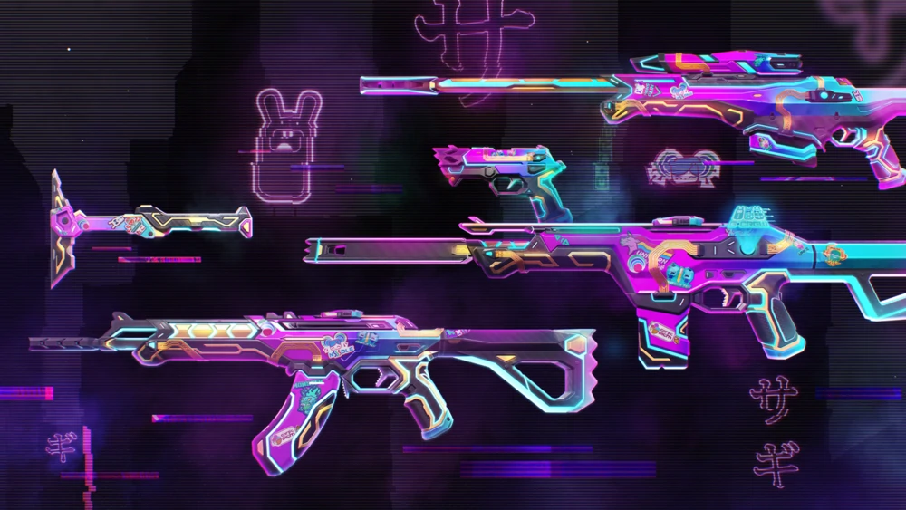 The Glitchpop Ep. 2 skin bundle in VALORANT.