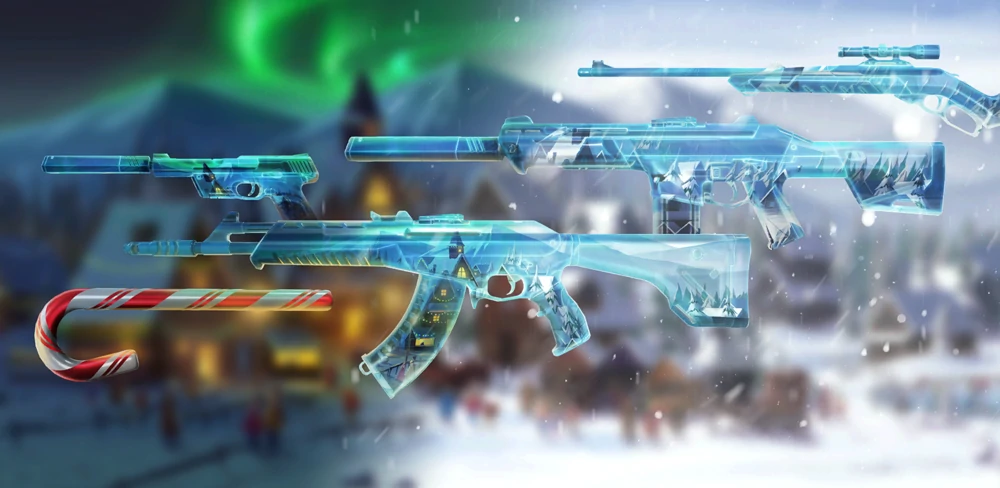 The Winterwunderland skin bundle in VALORANT.